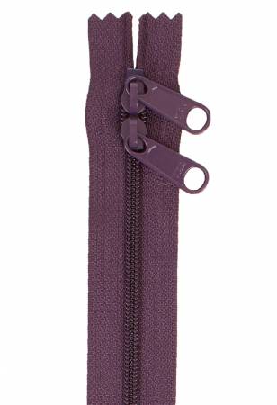 By Annie Handbag Zipper Double Slide 40in ZIP40-240 Eggplant