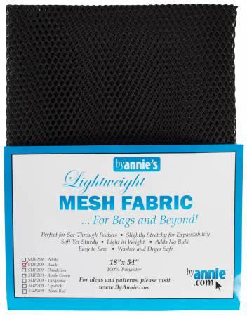 Light Weight Mesh Fabric 18" x 54" SUP209 Blk