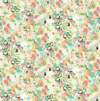 Clothworks Feathered Friends by Sue Zipkin Petals Y3494 38 Light Coral