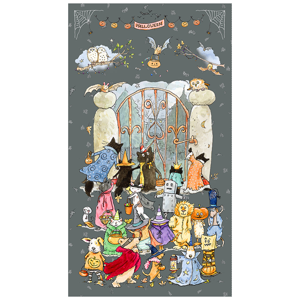 Clothworks Halloween Parade Panel Y4108 6