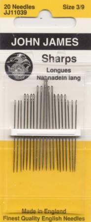 Colonial Needle Co. John James Sharps Needles Assorted Sizes 3/9 20 Count