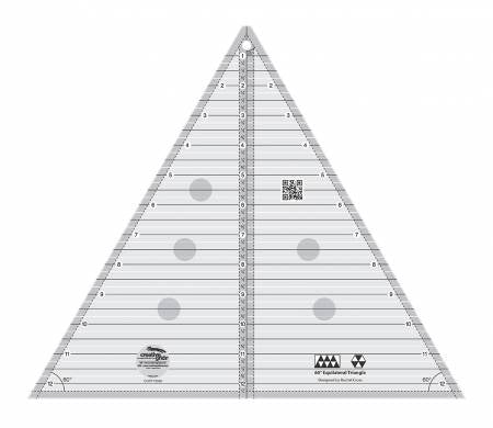 Creative Grids USA 12.5" Triangle 60 Degree Ruler CGRT12560