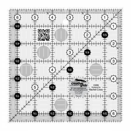 Creative Grids USA 6.5" Square Ruler CGR6