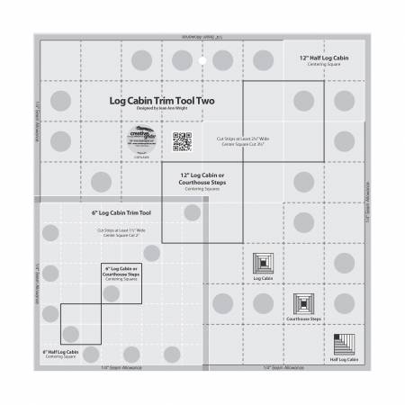 Creative Grids USA Log Cabin Tool 6" & 12" Blocks CGRJAW2