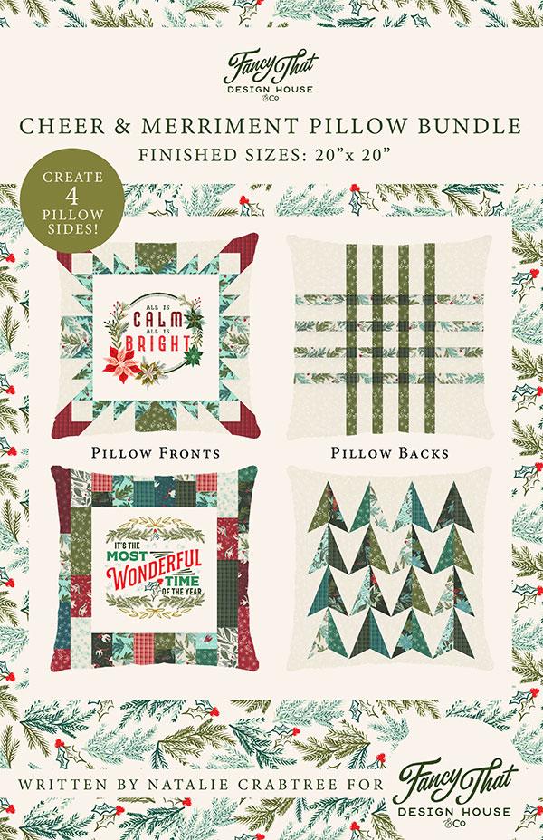 Fancy That Design House Cheer & Merriment Pillow Bundle Pattern by Stephanie Sliwinski FTD 204