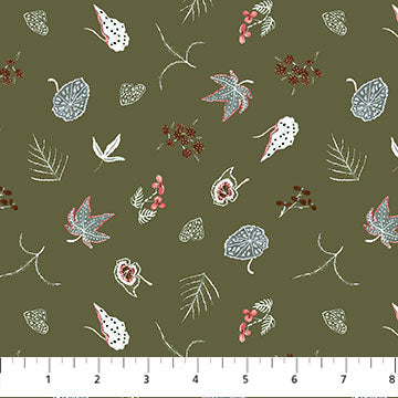 Figo Fabrics Trek Botanical Green 90794 74