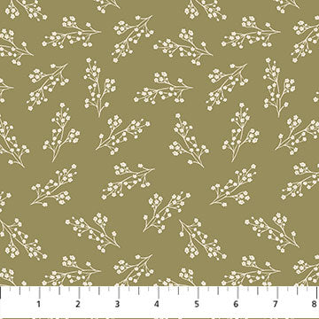 Figo Fabrics Trek Ditsy Olive  90798 71