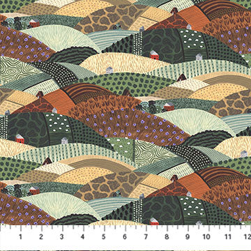 Figo Fabrics Trek Hills Green Multi 90793 75