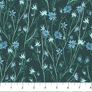 Figo Fabrics Trek Weed Teal 90796 64