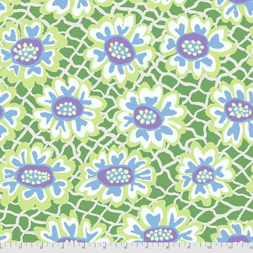 FreeSpirit Fabrics August 2021 by Brandon Mabley Flower Net PWBM081.Green