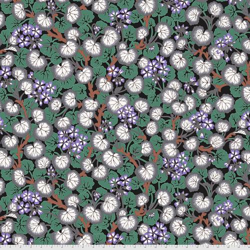 FreeSpirit Fabrics August 2021 by Philip Jacobs Climbing Geraniums PWPJ110.Black