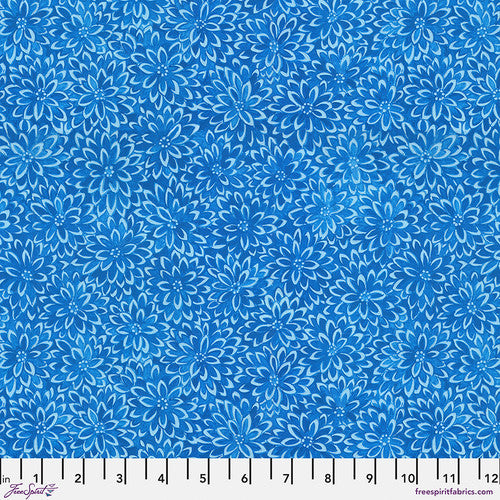 FreeSpirit Fabrics Cottage Garden by Snow Leopard Designs PWSL142 Blue
