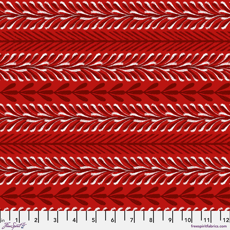 FreeSpirit Fabrics Enchanted Forest by Cori Dantini Garland PWCD072.XGarnet