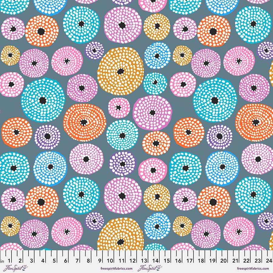 FreeSpirit Fabrics February 2023 by Kaffe Fassett Disks PWGP193.Grey