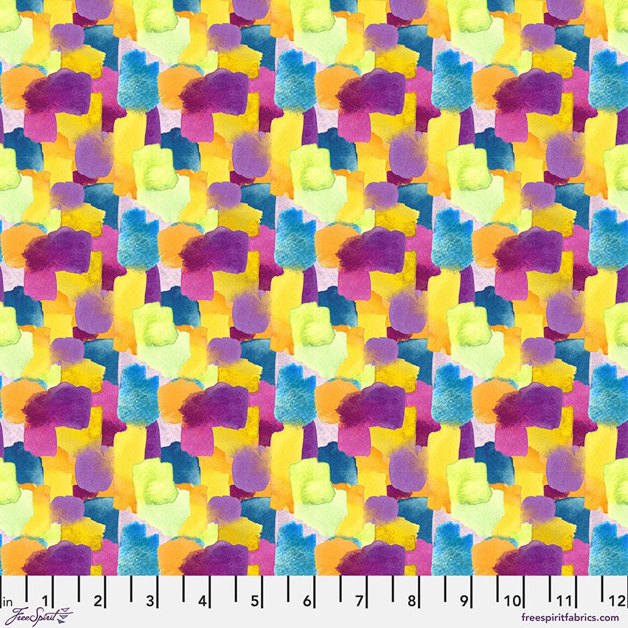 FreeSpirit Fabrics Here Kitty Kitty by Cori Dantini Splat PWCD048.XMulti