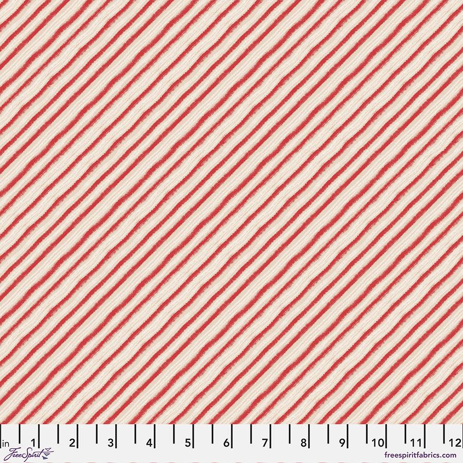 FreeSpirit Fabrics Love Santa by Cori Dantini Peppermint Stripes PWCD009.XRed