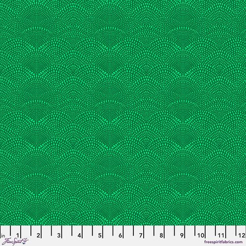 Freespirit Fabrics Scalloped Hills by Cori Dantini PWCD080.XEmerald