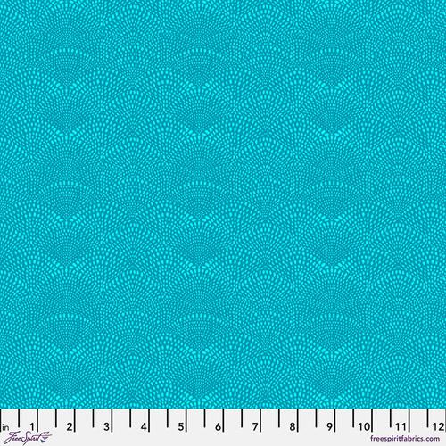 Freespirit Fabrics Scalloped Hills by Cori Dantini PWCD080.XTurquoise