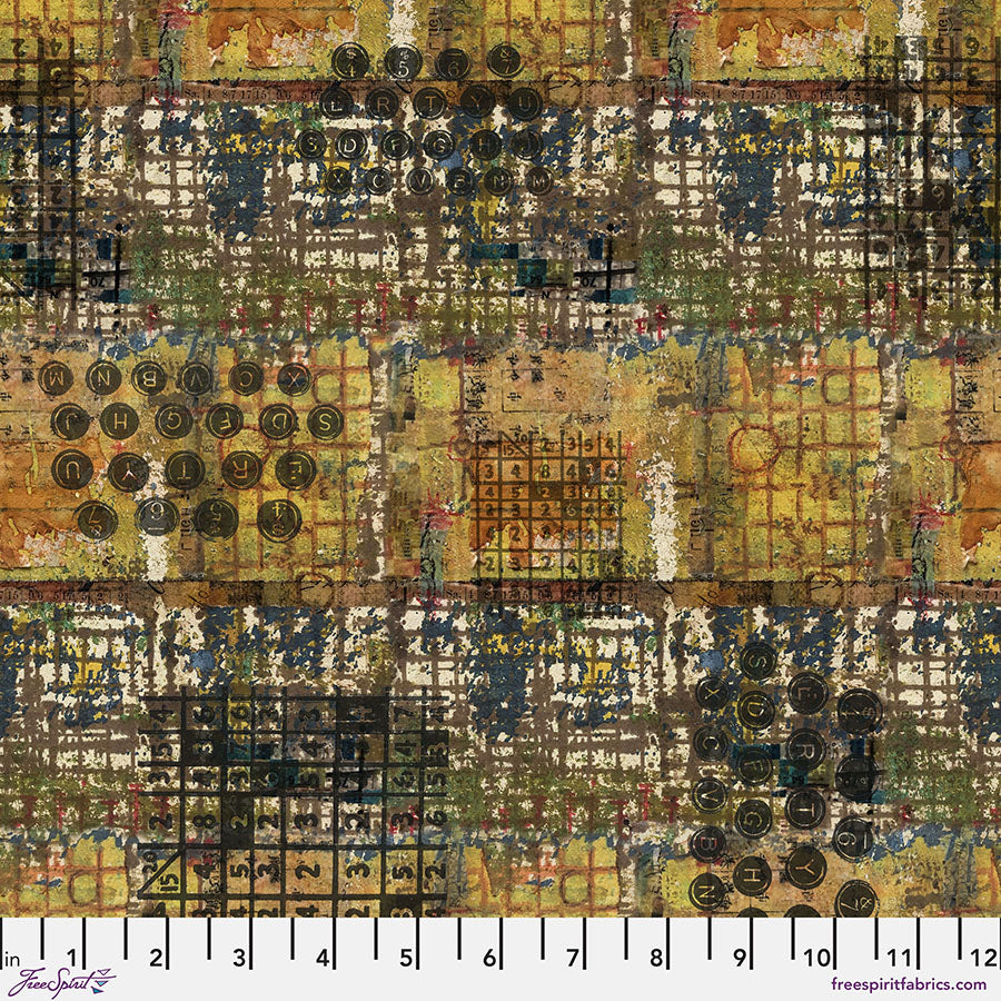 FreeSpirit Fabrics Storyboard by Seth Apter TYPE PWSE005.AMBER