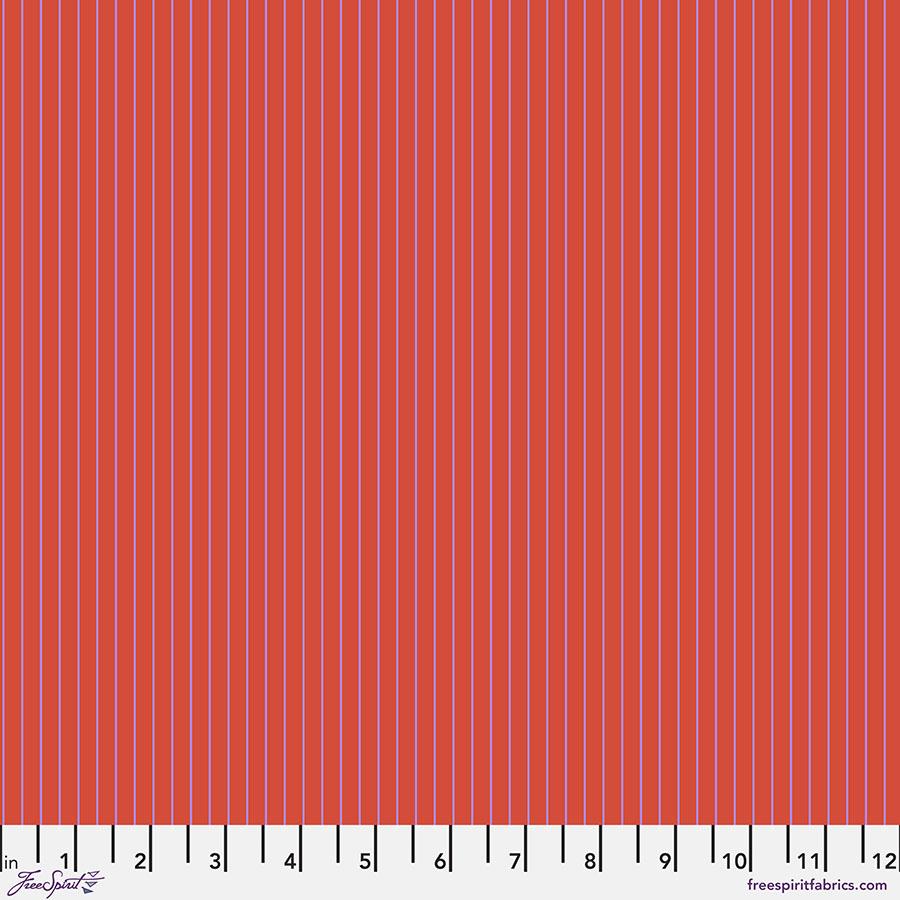 FreeSpirit Fabrics True Colors Tiny by Tula Pink Tiny Stripes PWTP186.Wildfire