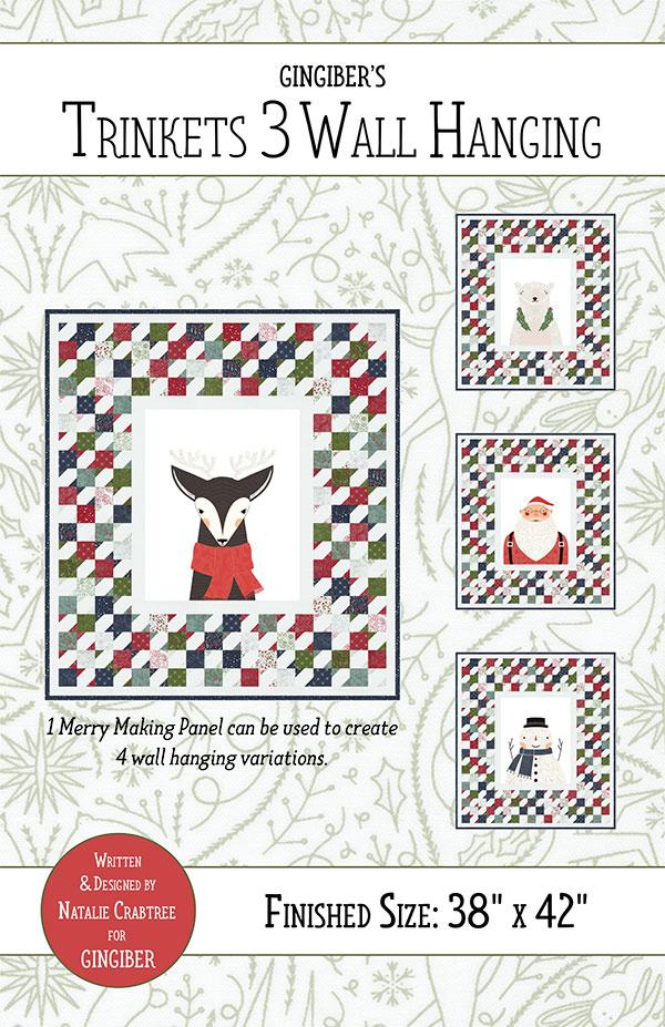 Gingiber Trinkets 3 Wall Hanging Pattern by Natalie Crabtree GB063