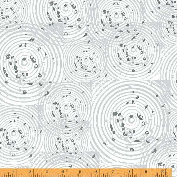 Windham Fabrics Makers Collage by Natalie Barnes Family Tree 50815A-1 Fog