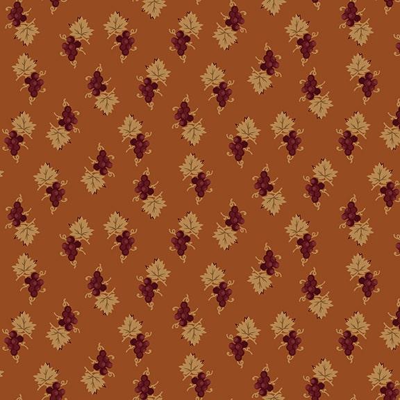 Henry Glass & Co. Scraps of Kindness by Kim Diehl Grape Clusters Q 676 30 Orange