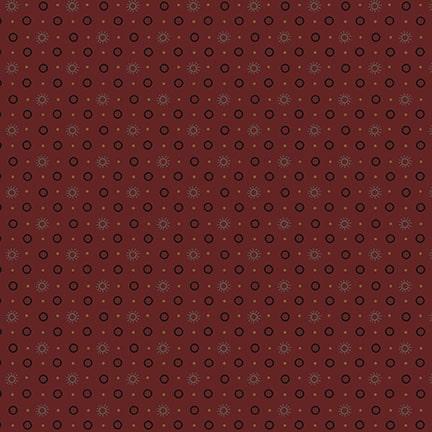 Henry Glass & Co. Scraps of Kindness by Kim Diehl Sunbursts Q 673 88 Cranberry