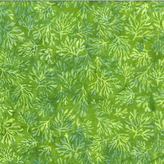 Hoffman Fabrics Bali Batik Coral U2484 178 Leaf