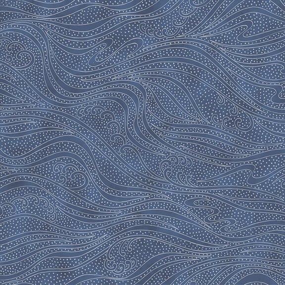 In The Beginning Fabrics Color Movement by Kona Bay 1MV 14 Midnight