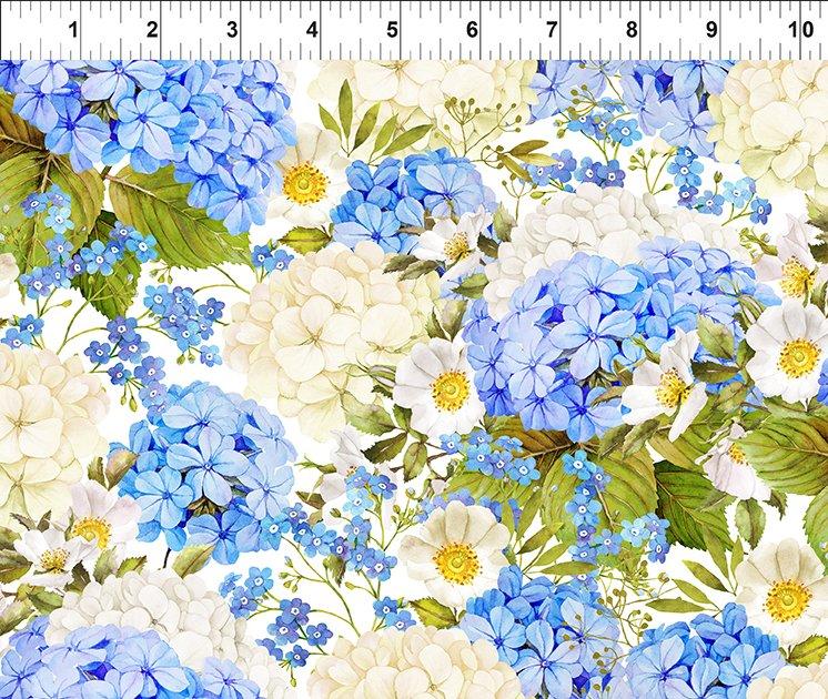 In the Beginning Fabrics Periwinkle Spring Border 3PS 1 Periwinkle