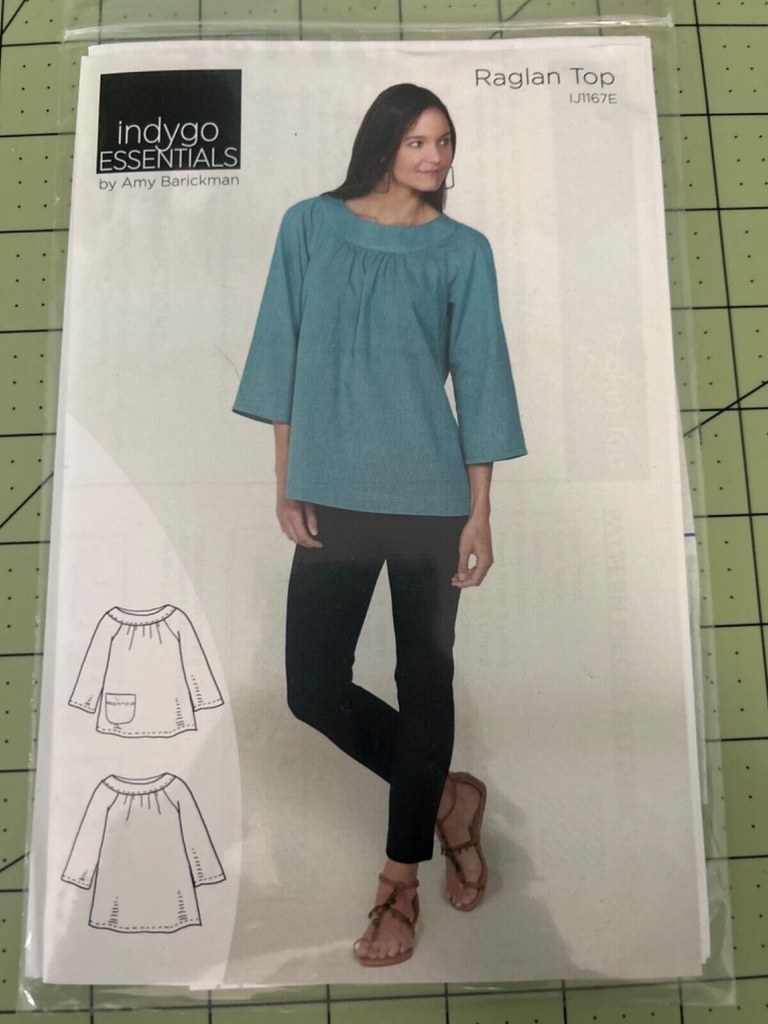 Indygo Essentials Raglan Top Pattern by Amy Barickman IJ1167E