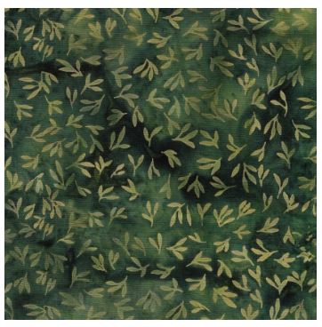 Island Batiks Natural Healing Mini Leaves ISB112325670 Green Jungle