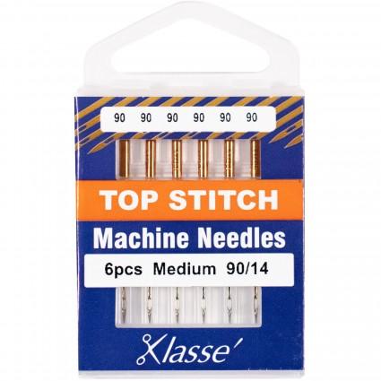 Klasse Topstitch Needles Size 90/14 6 Count package TACAA5118-090