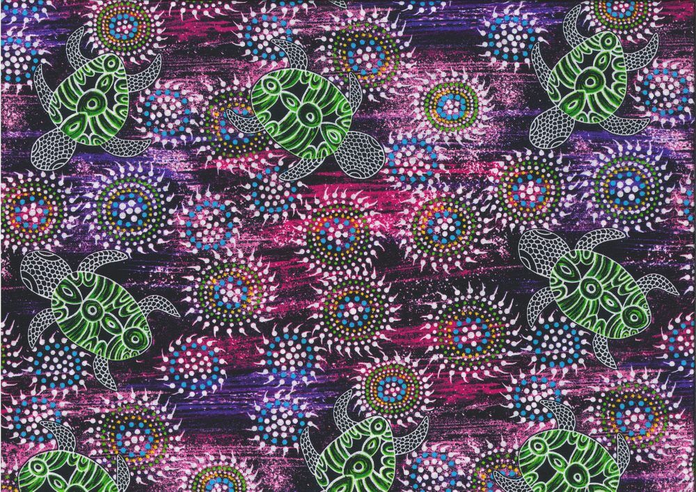 M & S Textiles Australia  Sea Dreaming Purple SEDP