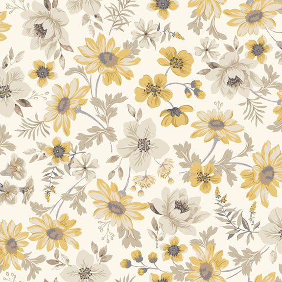 Marcus Fabrics Honeycomb Gardens  R210783D Cream