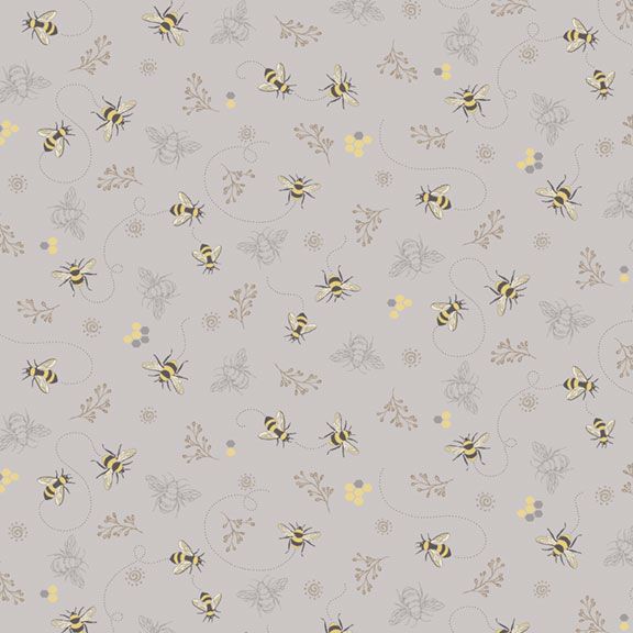 Marcus Fabrics Honeycomb Gardens  R210786D Gray