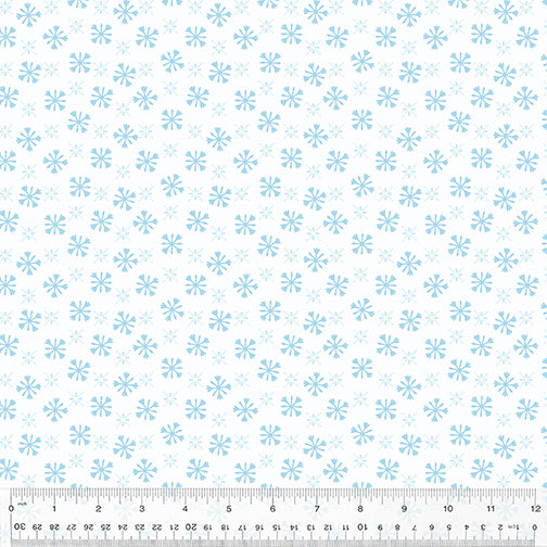 Windham Fabrics Happy Pawlidays by Jill McDonald Furry Flurries 53553 3 White