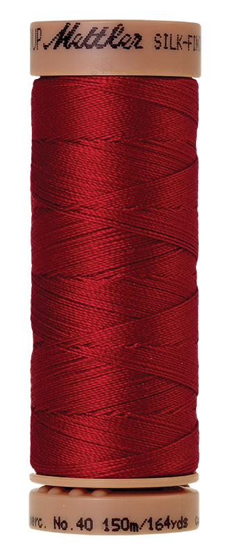 Mettler Silk Finish 40 wt Cotton Thread 164 Yds 9136-0504 Country Red