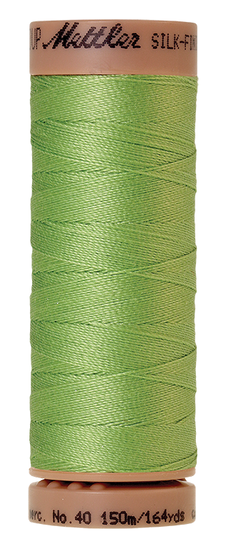 Mettler Silk Finish 40 wt Cotton Thread 164 Yds 9136-1527 Jade Lime