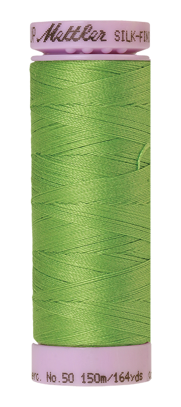 Mettler Silk Finish 50 wt Cotton Thread 164 Yds 9105-0092 Bright Mint