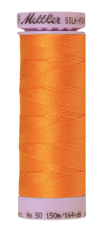 Mettler Silk Finish 50 wt Cotton Thread 164 Yds 9105-0122 Pumpkin