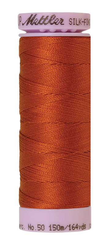 Mettler Silk Finish 50 wt Cotton Thread 164 Yds 9105-0163 Copper