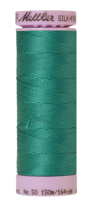 Mettler Silk Finish 50 wt Cotton Thread 164 Yds 9105-0222 Green