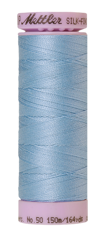 Mettler Silk Finish 50 wt Cotton Thread 164 Yds 9105-0272 Azure Blue