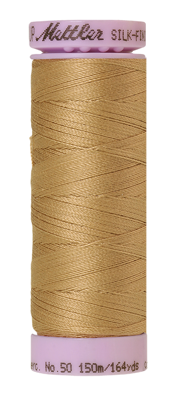 Mettler Silk Finish 50 wt Cotton Thread 164 Yds 9105-0285 Caramel Cream