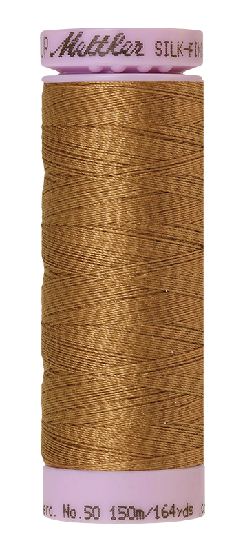 Mettler Silk Finish 50 wt Cotton Thread 164 Yds 9105-0287 Dark Tan