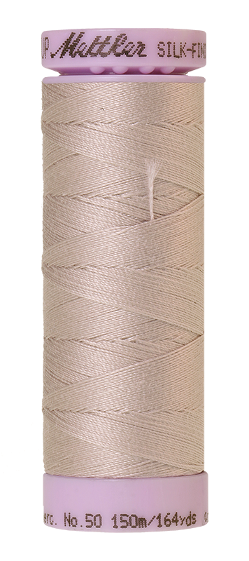 Mettler Silk Finish 50 wt Cotton Thread 164 Yds 9105-0319 Cloud Gray