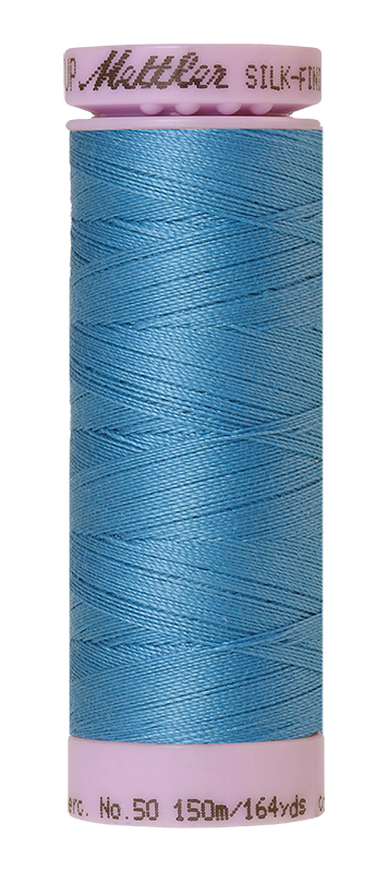 Mettler Silk Finish 50 wt Cotton Thread 164 Yds 9105-0338 Reef Blue