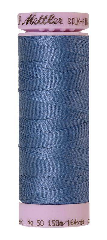 Mettler Silk Finish 50 wt Cotton Thread 164 Yds 9105-0351 Smokey Blue